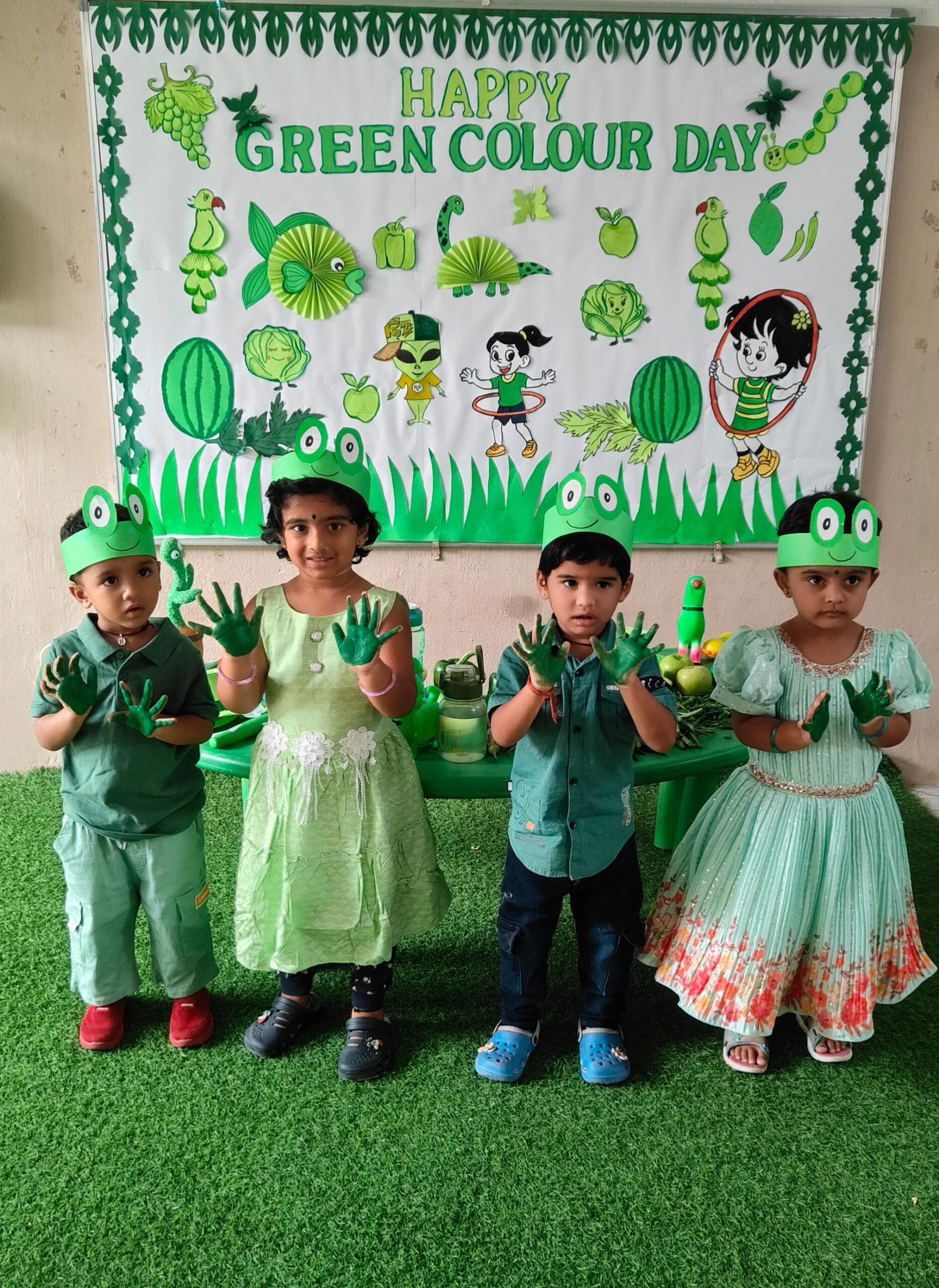 Green Color Day 2025 - Rkids Play School